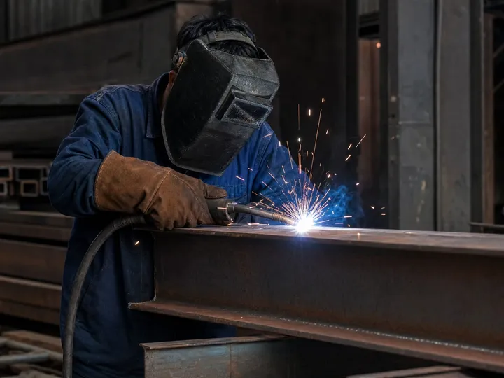 Proses fabrikasi dan pengelasan komponen industri