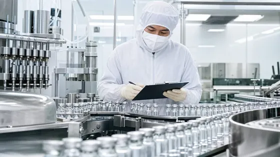 Fasilitas produksi farmasi dengan standar GMP